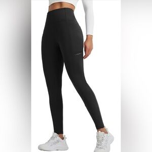 Baleaf Fleece-Lined High Rise Leggings with Pocket